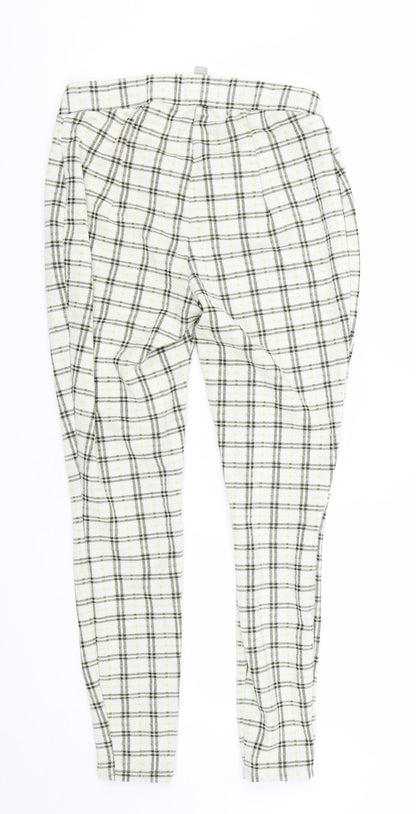 Womens UK Size 8 ASOS Regular Fit Cropped Multicoloured Trousers