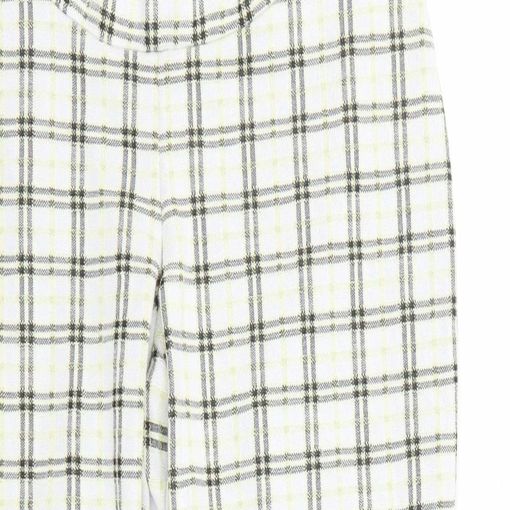Womens UK Size 8 ASOS Regular Fit Cropped Multicoloured Trousers