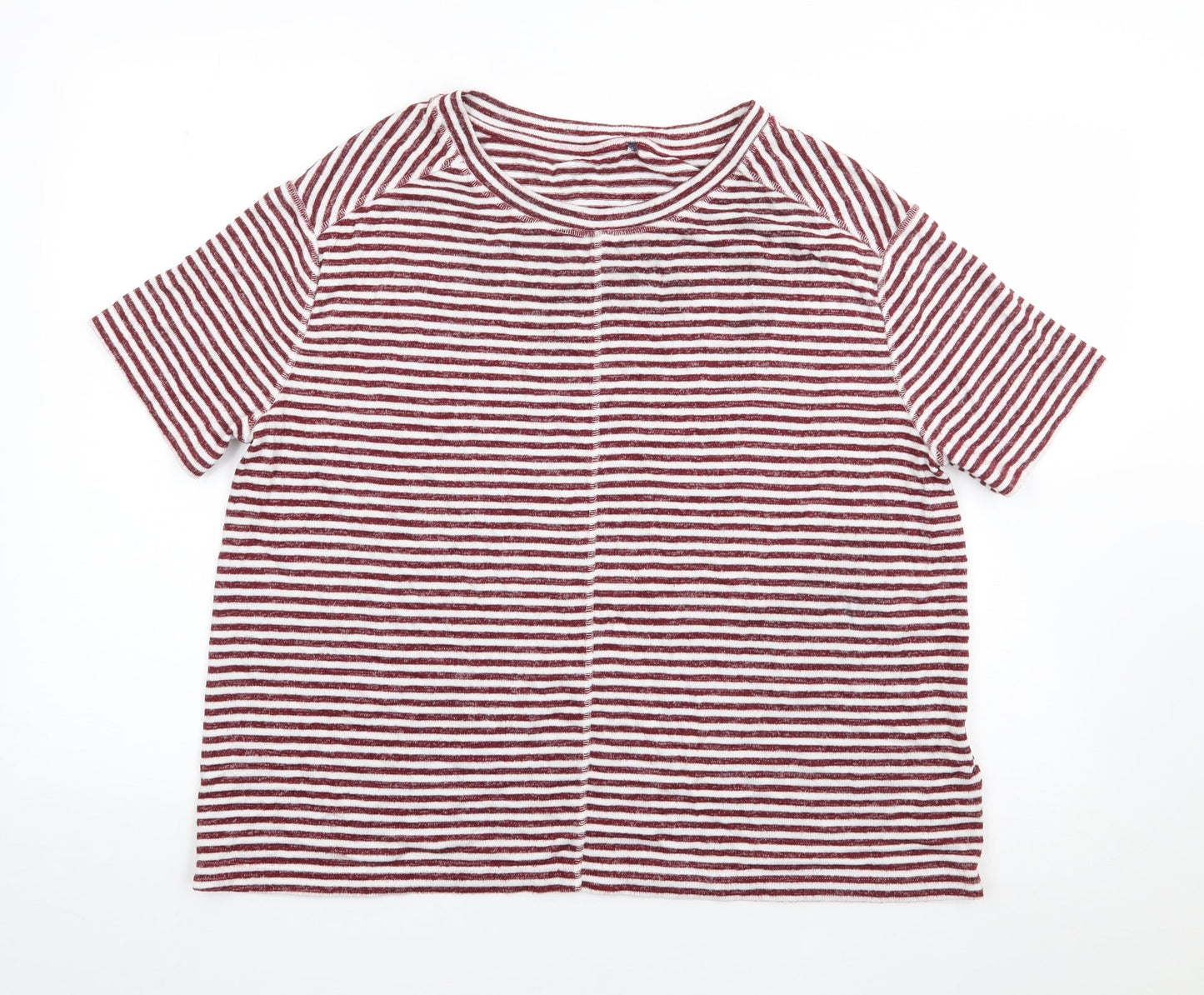 Womens UK Size L Marks and Spencer Red Pullover Jumper