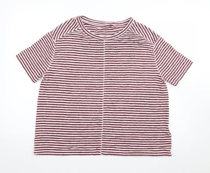 Womens UK Size L Marks and Spencer Red Pullover Jumper