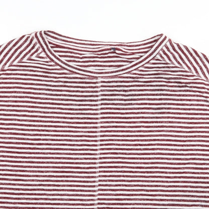 Womens UK Size L Marks and Spencer Red Pullover Jumper
