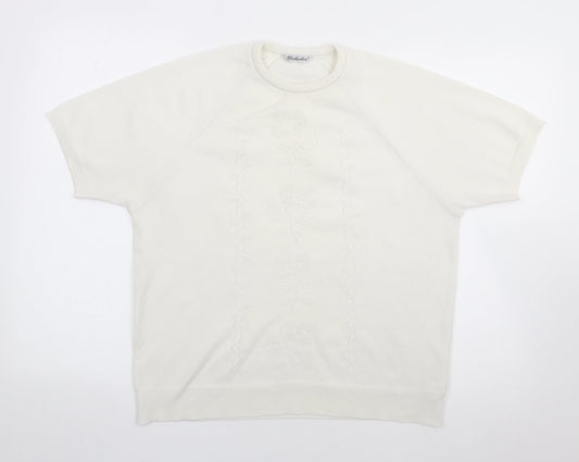 Womens UK Size 14 Berkertex Ivory Pullover Jumper