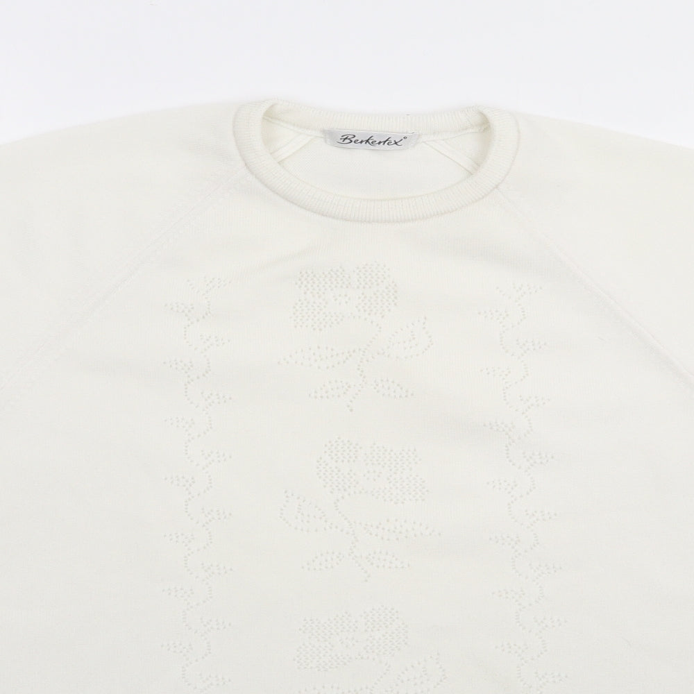 Womens UK Size 14 Berkertex Ivory Pullover Jumper