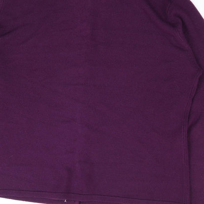 Womens UK Size M Holmewood Purple Cardigan Jumper