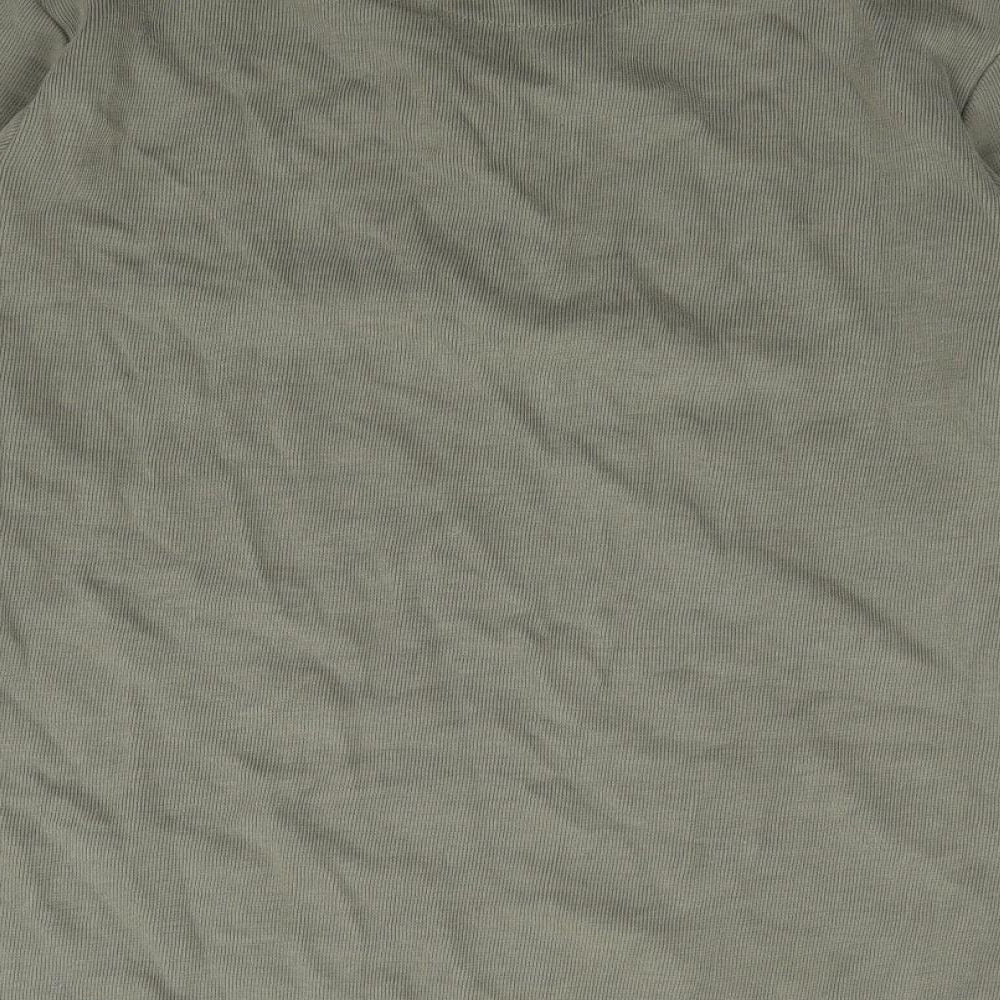 F&F Mens Green Crew Neck  Cotton Pullover Jumper Size XL