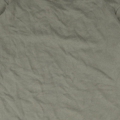 F&F Mens Green Crew Neck  Cotton Pullover Jumper Size XL