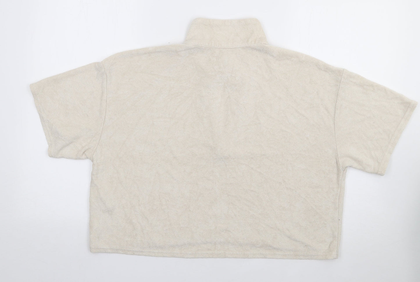 Womens UK Size L Gilly Hicks Beige Jersey Polo
