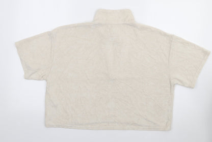 Womens UK Size L Gilly Hicks Beige Jersey Polo