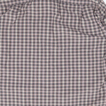 Daniel Grahame Mens Multicoloured Plaid Cotton  Button-Up Size L Collared Button