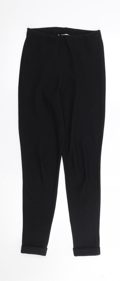 Womens UK Size 8 Missguided Regular Fit  Black Trousers
