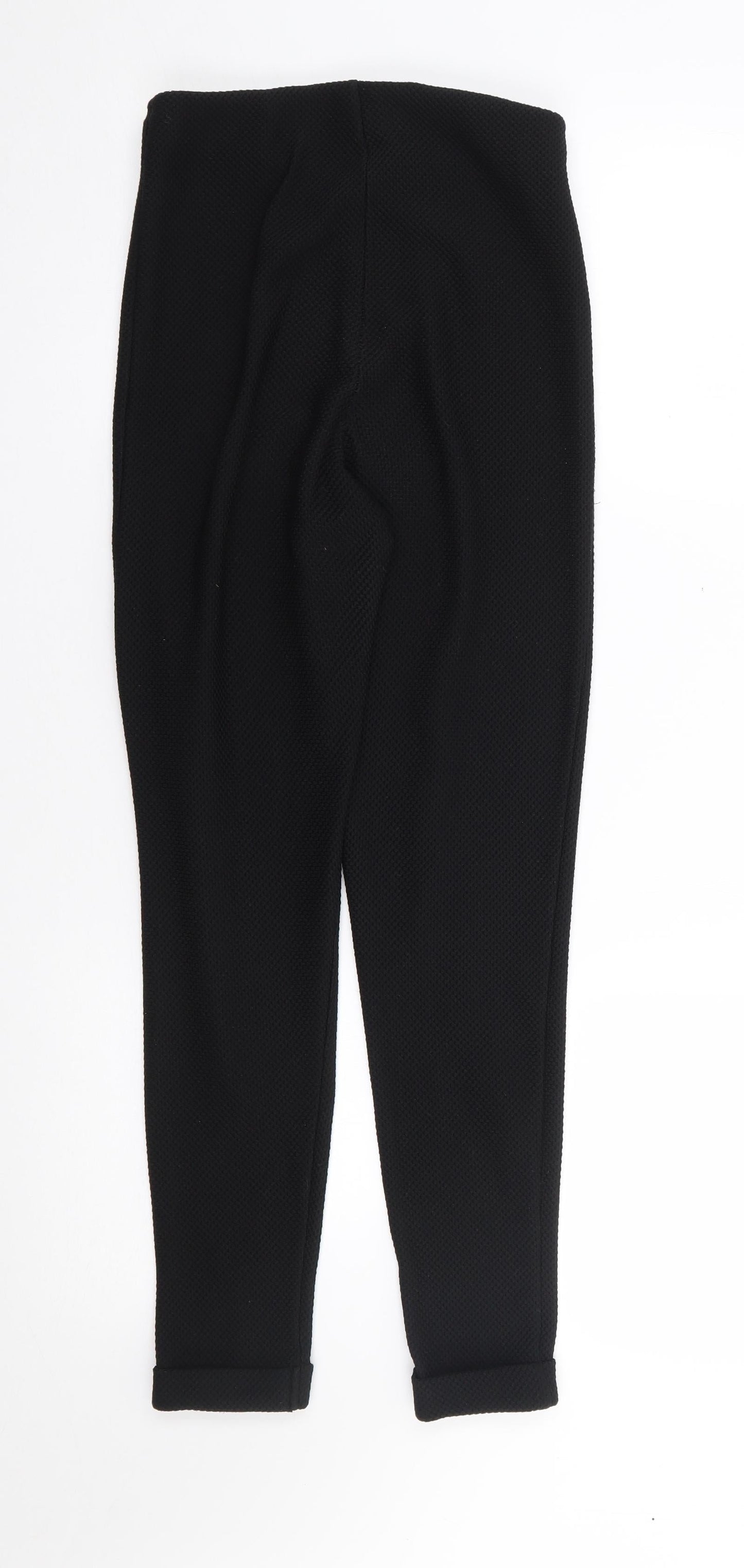 Womens UK Size 8 Missguided Regular Fit  Black Trousers