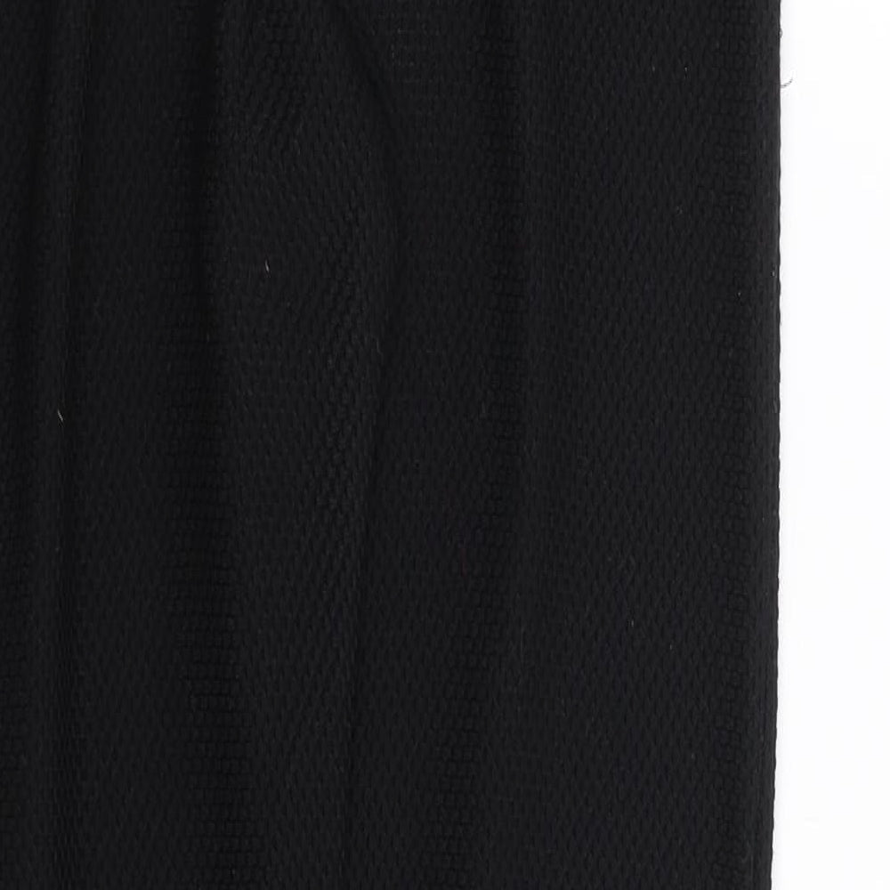 Womens UK Size 8 Missguided Regular Fit  Black Trousers
