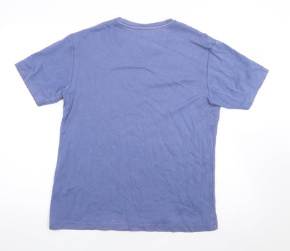 Matalan Mens Blue  Cotton  T-Shirt Size XS Crew Neck