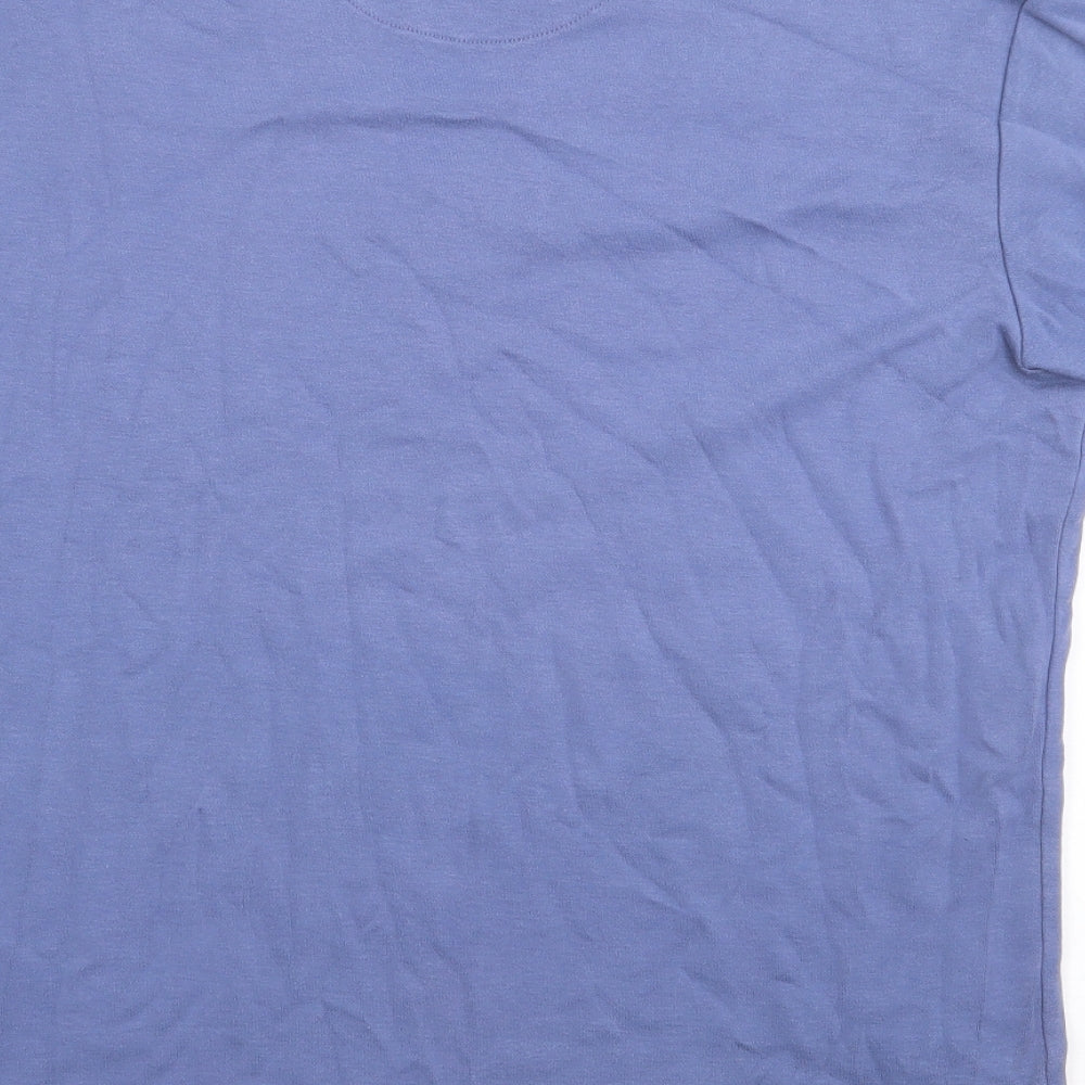Matalan Mens Blue  Cotton  T-Shirt Size XS Crew Neck