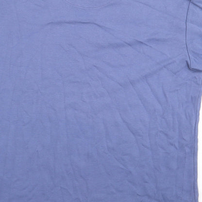 Matalan Mens Blue  Cotton  T-Shirt Size XS Crew Neck