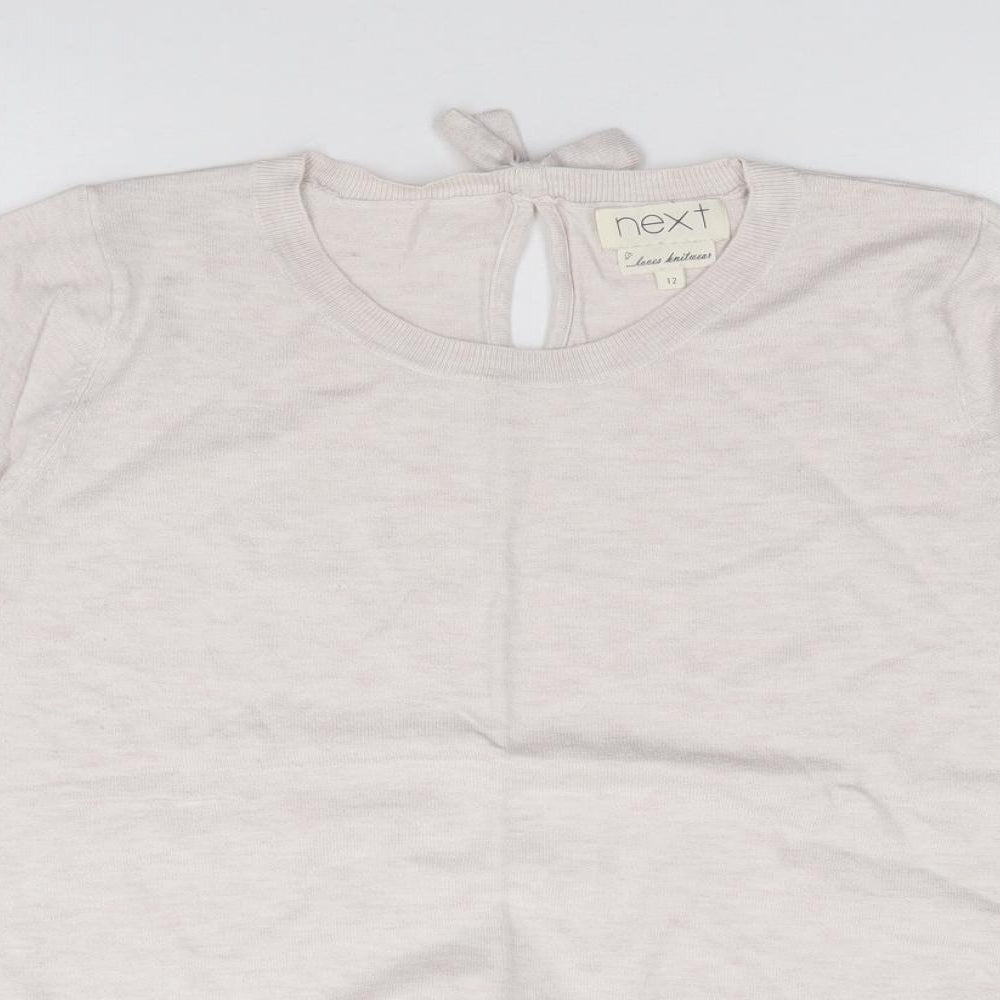Womens UK Size 12 NEXT Beige Pullover Jumper