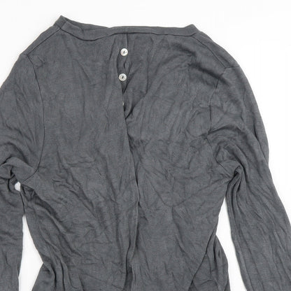 Womens UK Size S Preworn Grey Cardigan Jumper