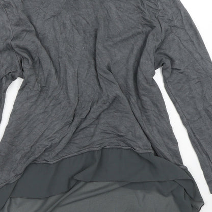 Womens UK Size S Preworn Grey Cardigan Jumper