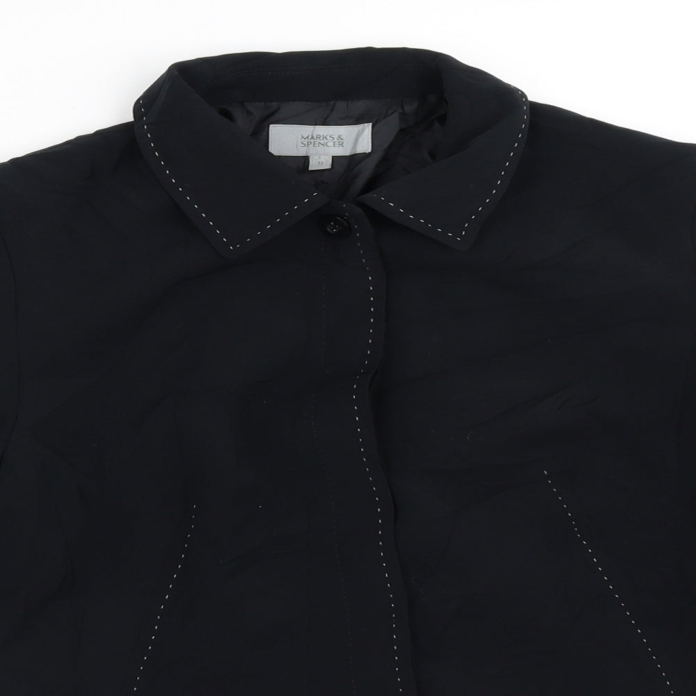 Womens UK Size 12 Marks and Spencer Black Jacket