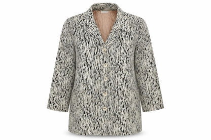 Tagg Womens Yellow Animal Print Polyester Basic Button-Up Size 16 Collared