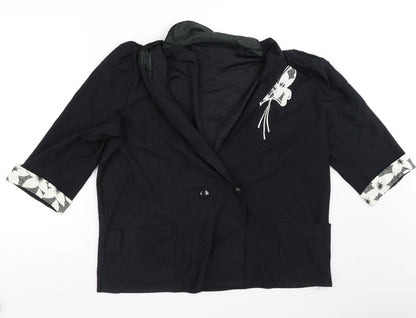 Womens UK Size M Preworn Black Jacket