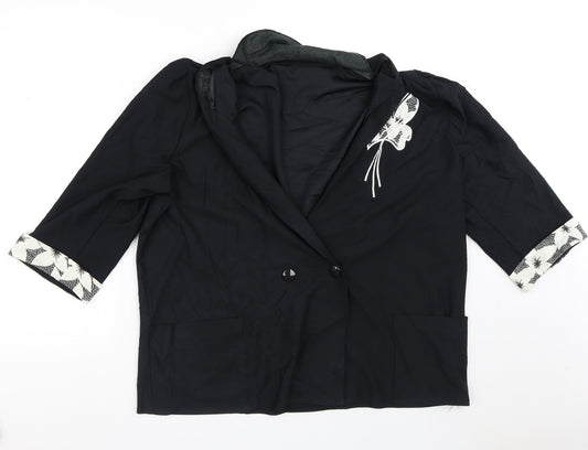 Womens UK Size M Preworn Black Jacket
