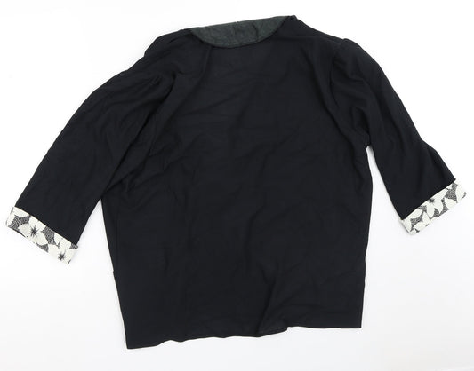 Womens UK Size M Preworn Black Jacket