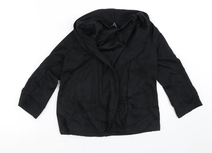 G21 Womens Black Round Neck  Polyester Cardigan Jumper Size 12