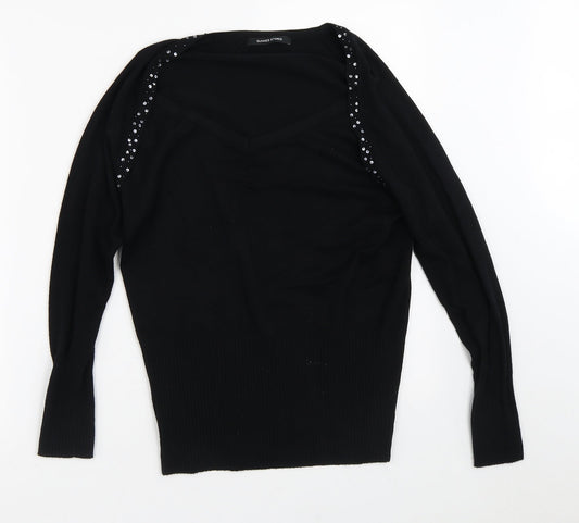 Womens UK Size 14 Dunnes Stores Black Pullover Jumper