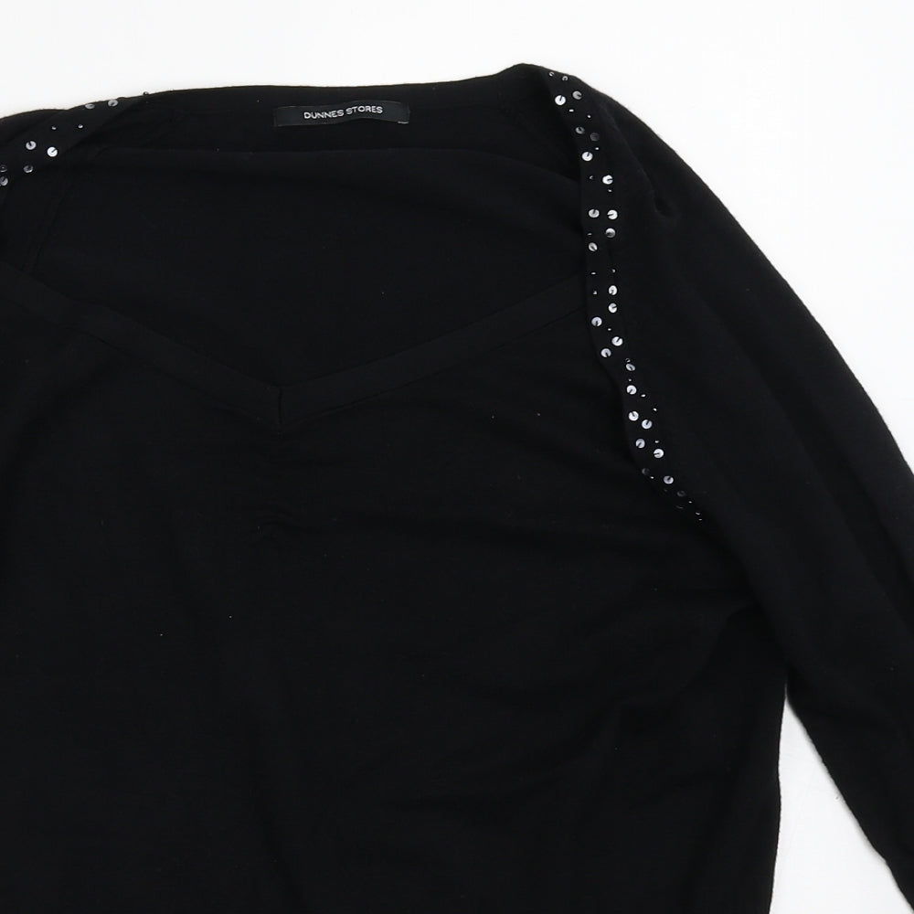 Womens UK Size 14 Dunnes Stores Black Pullover Jumper