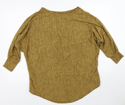 Womens UK Size M Preworn Yellow Tunic T-Shirt