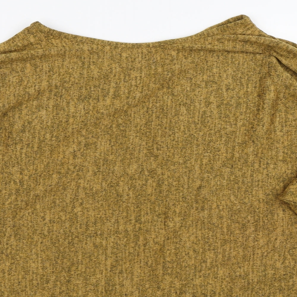 Womens UK Size M Preworn Yellow Tunic T-Shirt
