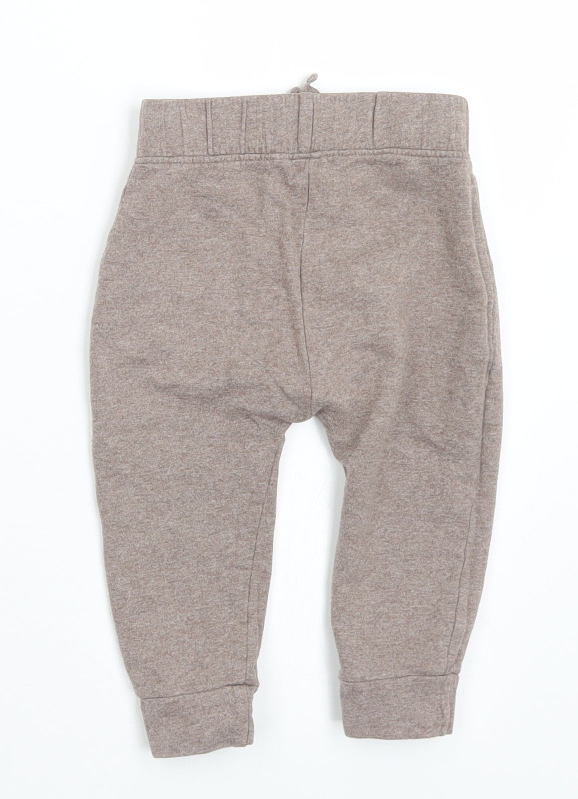 George Boys Brown  Cotton Jogger Trousers Size 9-12 Months  Drawstring