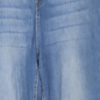 Authentic Clothing Company Womens Blue  Cotton Skinny Jeans Size 12 L24 in Regular Button - Cropped