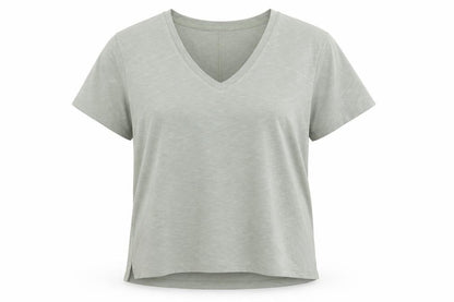 Womens UK Size L Preworn Green Basic T-Shirt