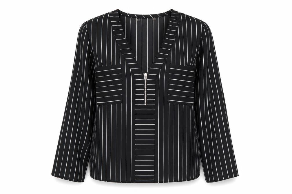 Womens UK Size S Preworn Black Basic Blouse
