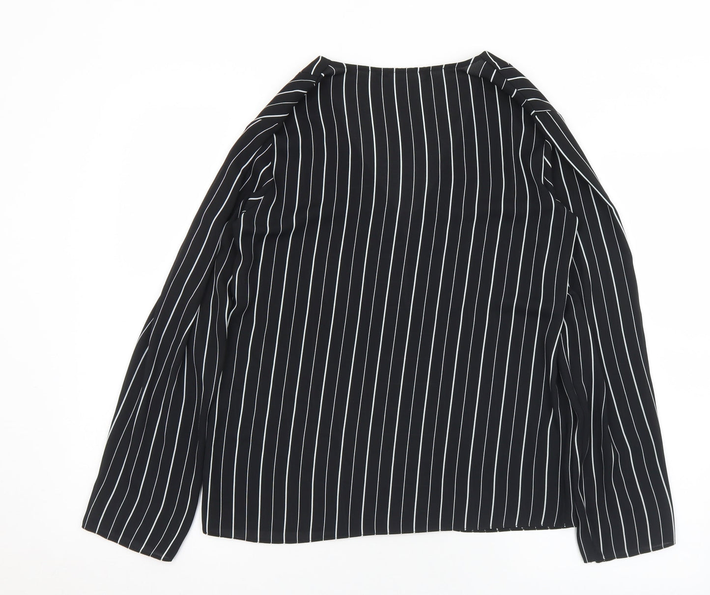 Womens UK Size S Preworn Black Basic Blouse