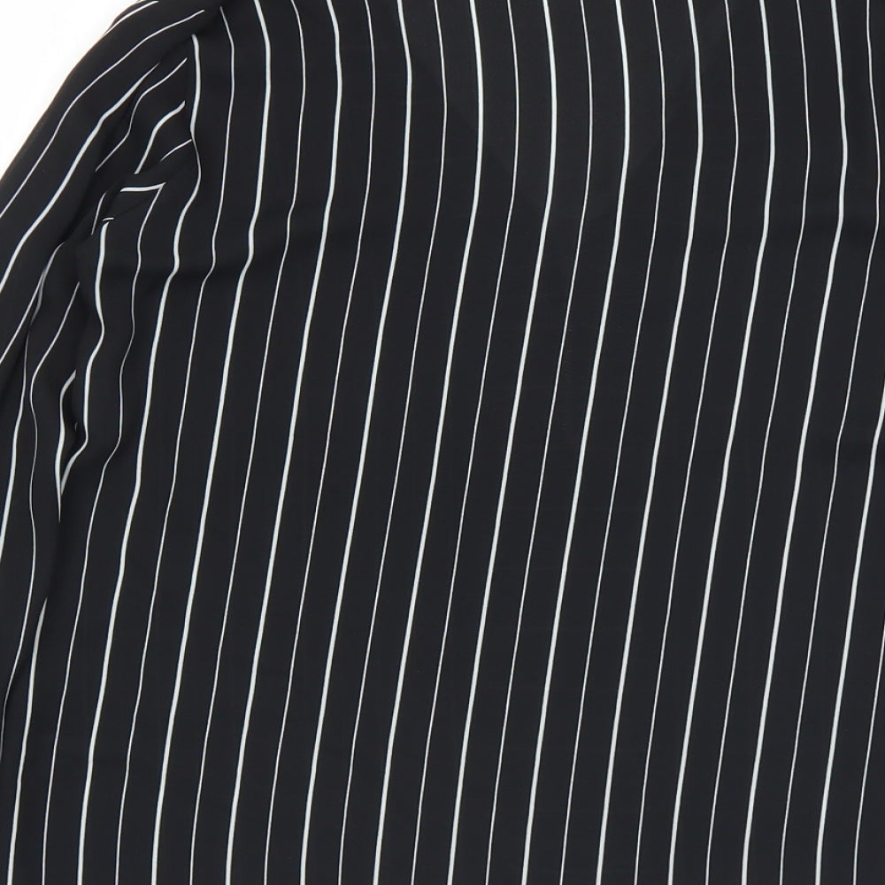 Womens UK Size S Preworn Black Basic Blouse