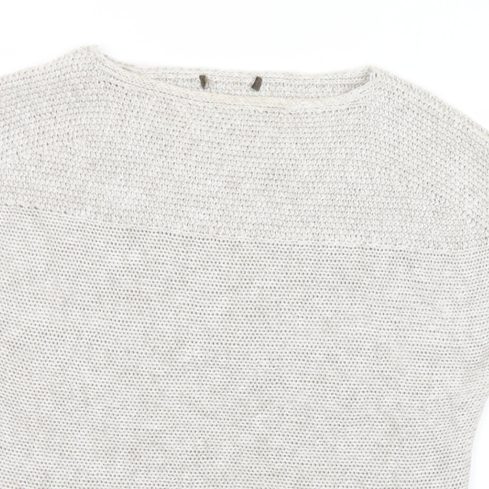 Womens UK Size S Preworn Grey Pullover Jumper
