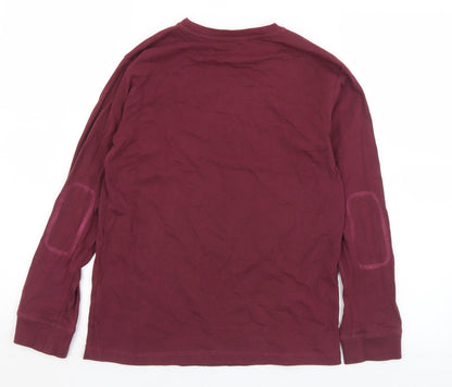 Preworn Womens Purple  Polyester Pullover Sweatshirt Size S