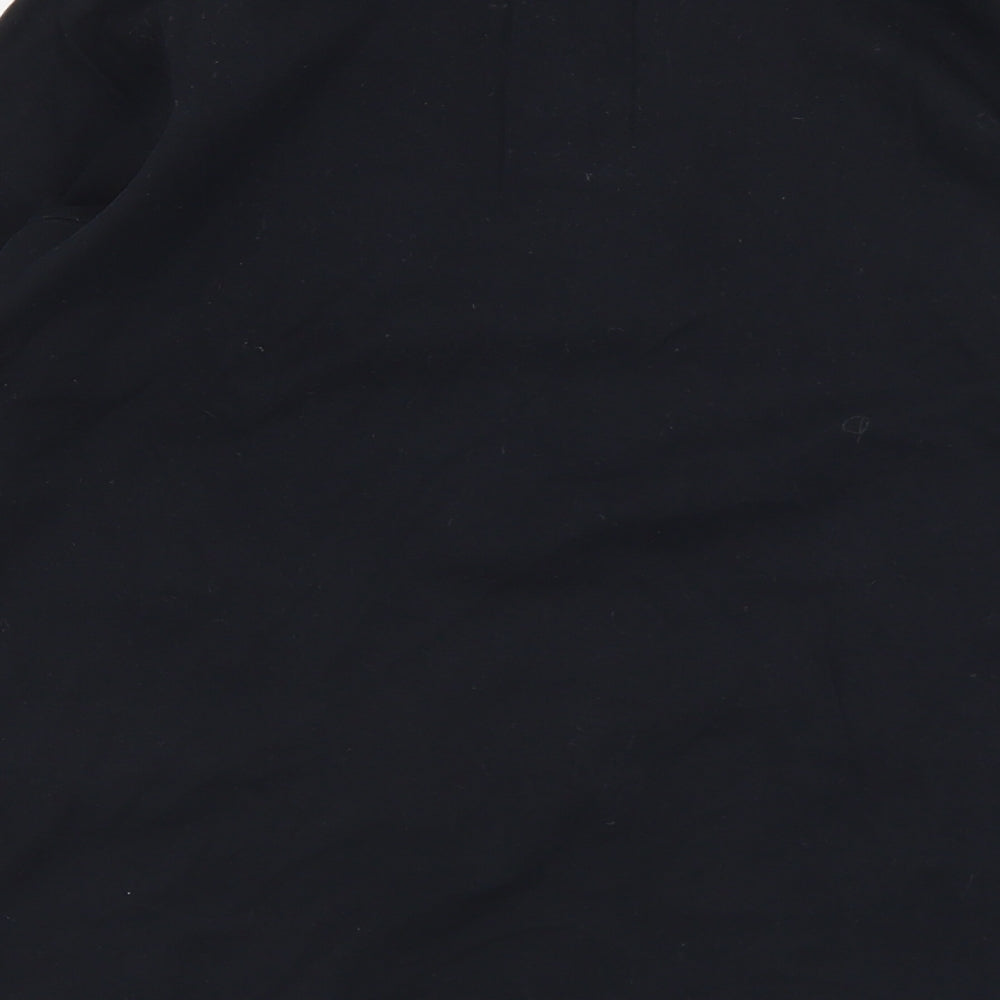 DP Womens Black  Cotton Basic T-Shirt Size 14 Round Neck - Materinty
