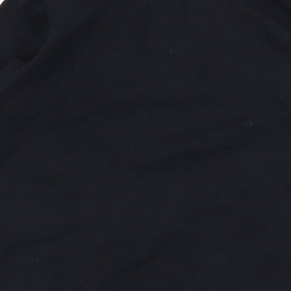 DP Womens Black  Cotton Basic T-Shirt Size 14 Round Neck - Materinty