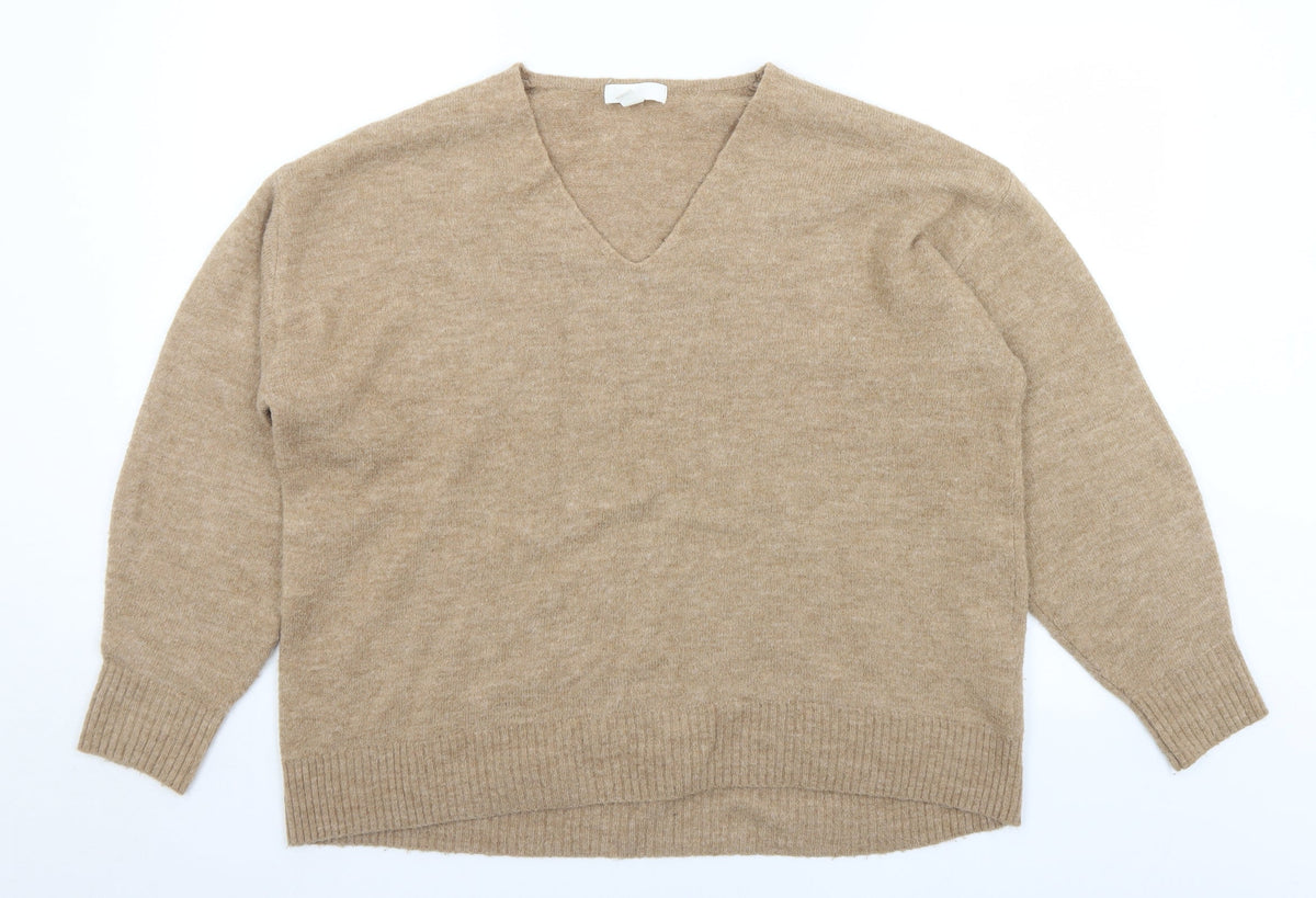 Womens UK Size M H&M Brown Pullover Jumper
