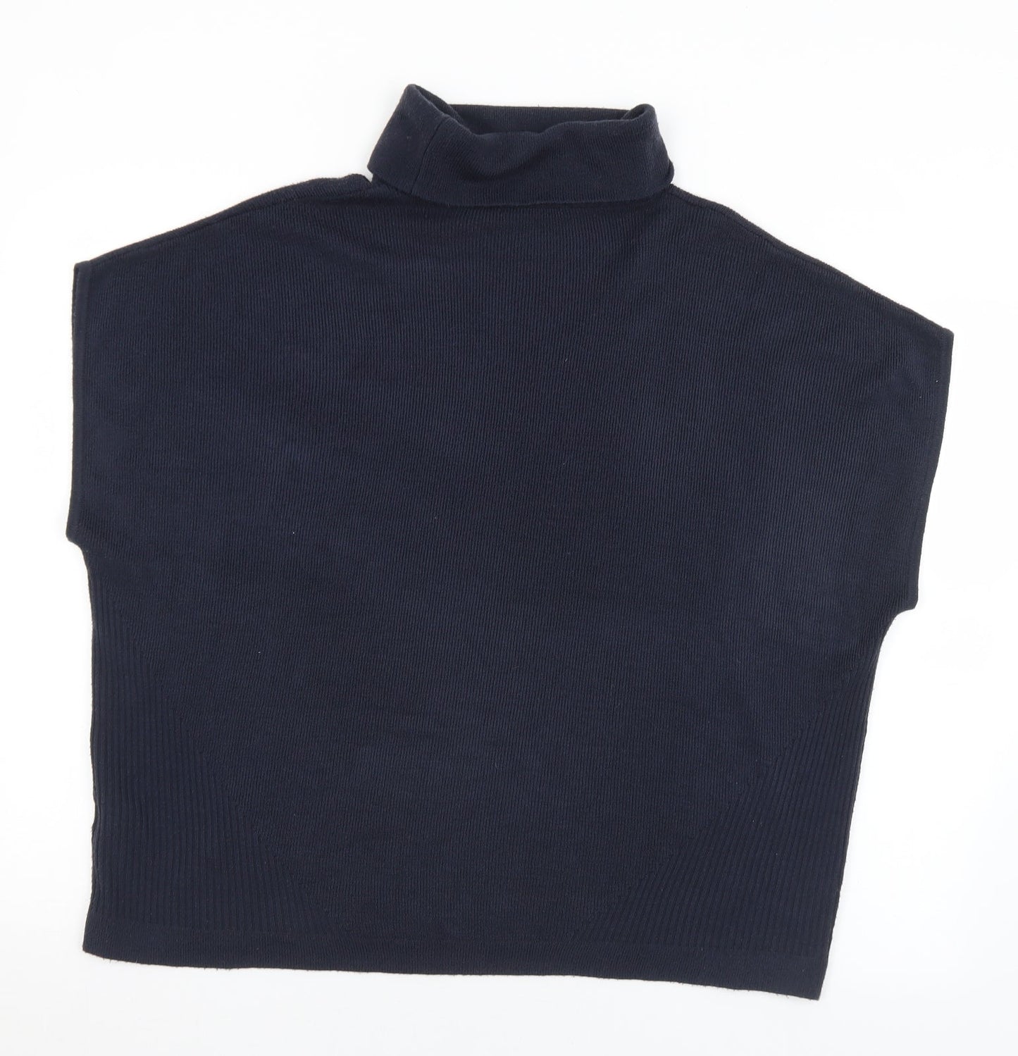 TU Womens Blue Roll Neck  Acrylic Pullover Jumper Size 10