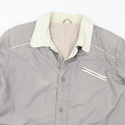 Preworn Mens Grey   Parka Coat Size 40  Button