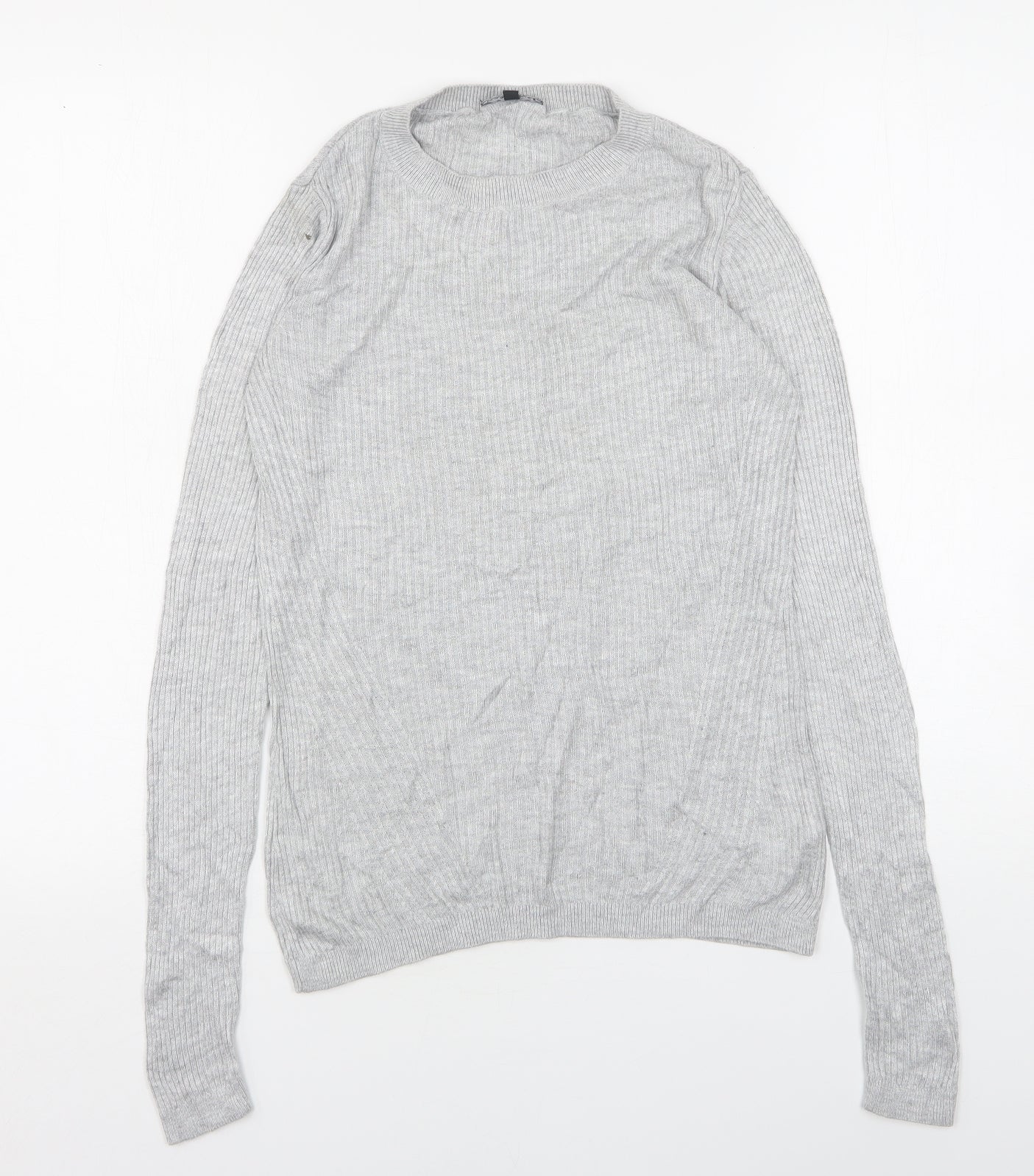 Womens UK Size 10 Warehouse Grey Pullover Jumper