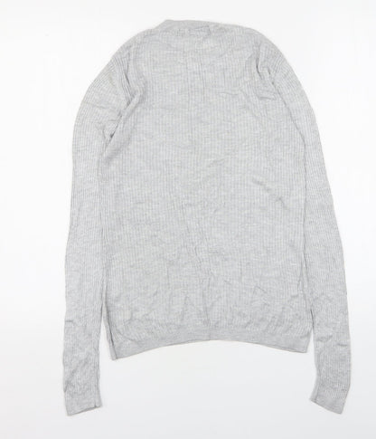 Womens UK Size 10 Warehouse Grey Pullover Jumper