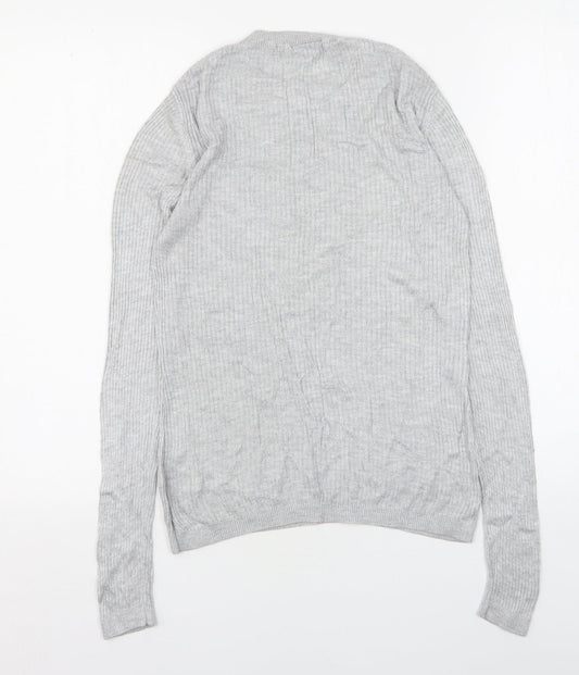 Womens UK Size 10 Warehouse Grey Pullover Jumper