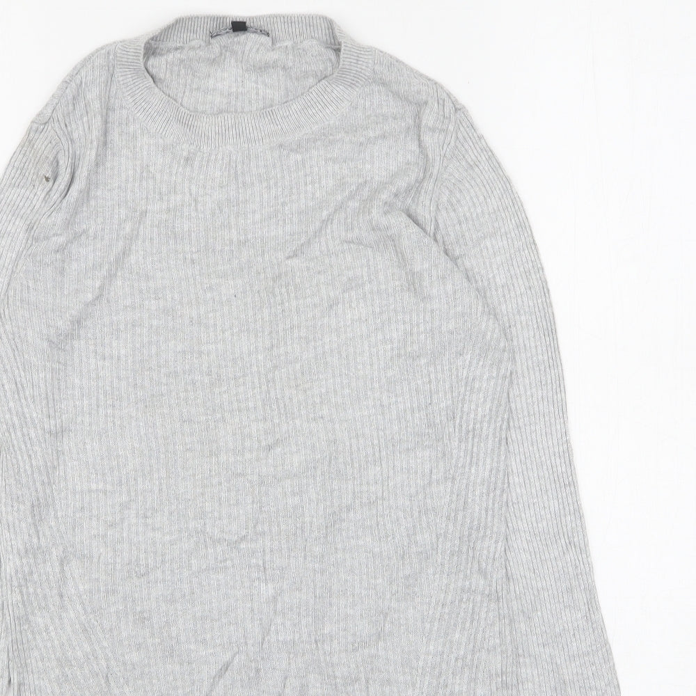 Womens UK Size 10 Warehouse Grey Pullover Jumper