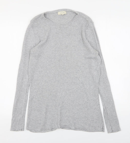 River Island  Womens Grey Round Neck  Acrylic Pullover Jumper Size M